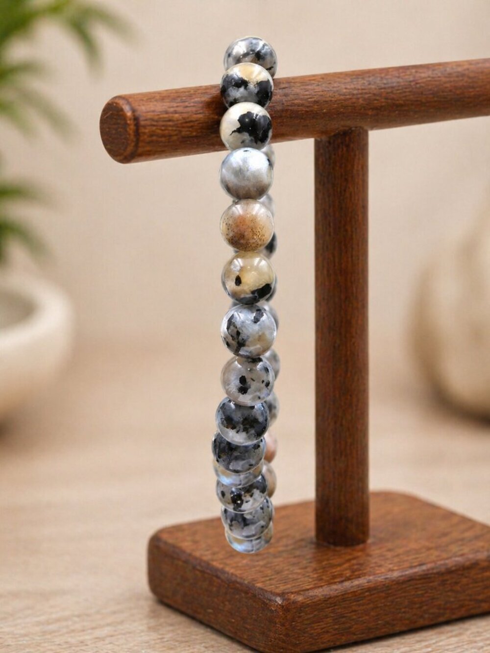 High Flash Black Moonstone Bracelet | Handmade - Picture 6 of 7
